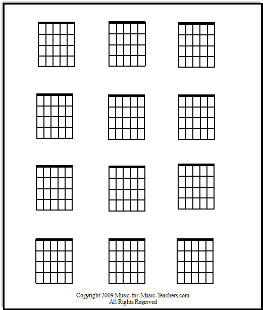 Blank Guitar Chord Sheet