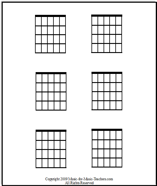 Blank Guitar Chord Sheet