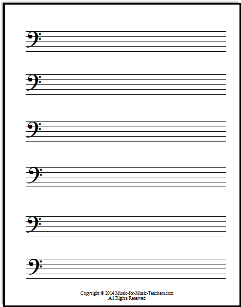 print blank sheet music with bar lines