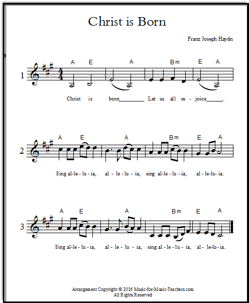 Free Vocal Sheet Music For Beginning Voice