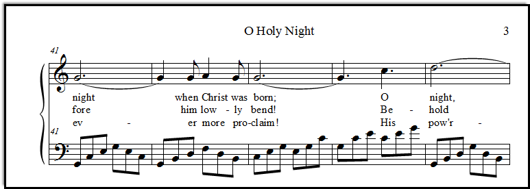 O Holy Night - Beth's Notes