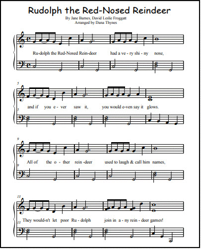 rudolph-the-rednosed-reindeer-piano-sheet-music-for-solo-duet