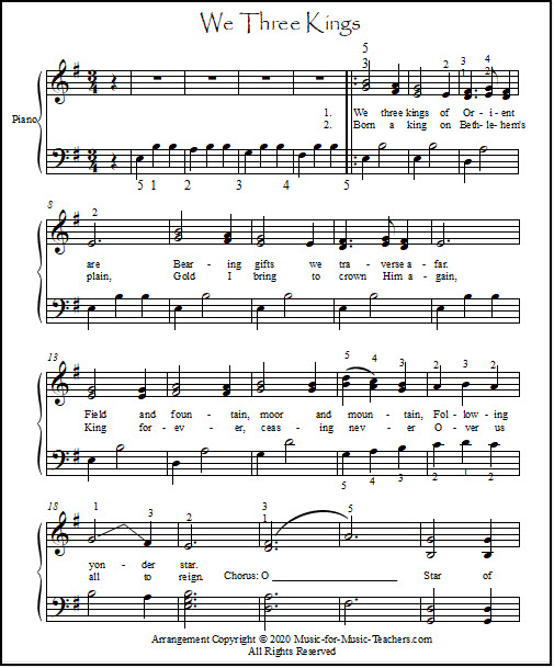 Carol of the Bells (Late-Beginner) Sheet Music – Learning the Harp