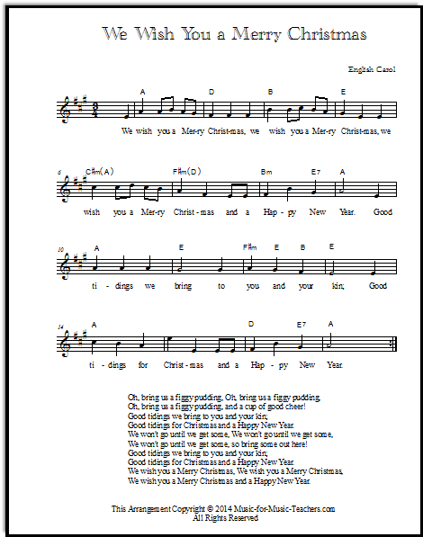 Free Lead Sheets For All Instruments And Voices