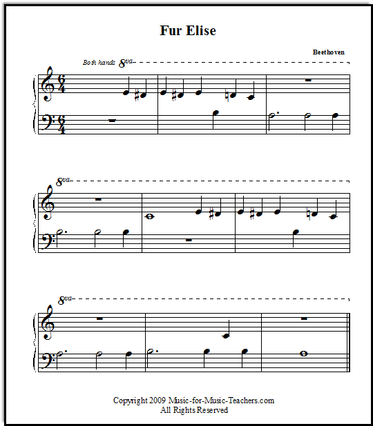 fur elise easy piano