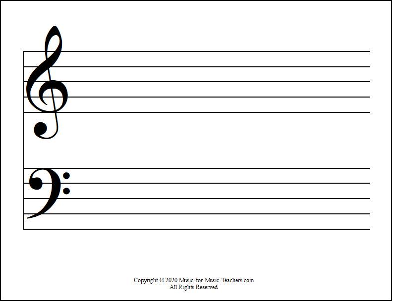 Staff Stencil 5-line Staff Stencil for Staff Music Lines / Music Notation 