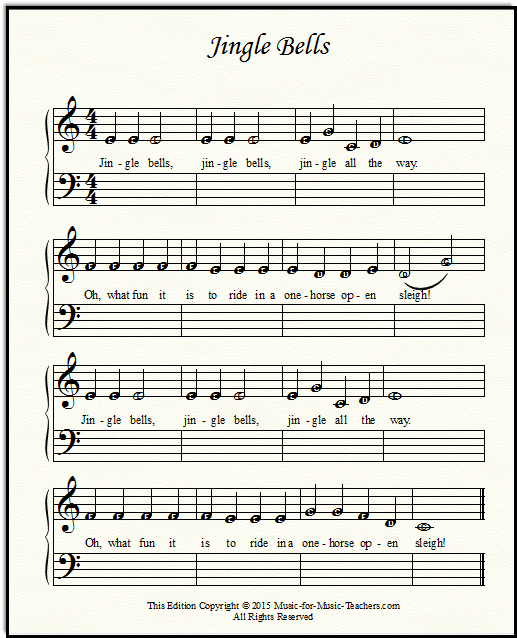 Jingle Bells KS Viola Sheet music for Piano (Solo) Easy