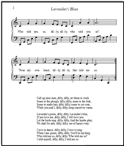 Cinderella Song Lyrics Lavender S Blue Free - 7 years old piano sheet music roblox