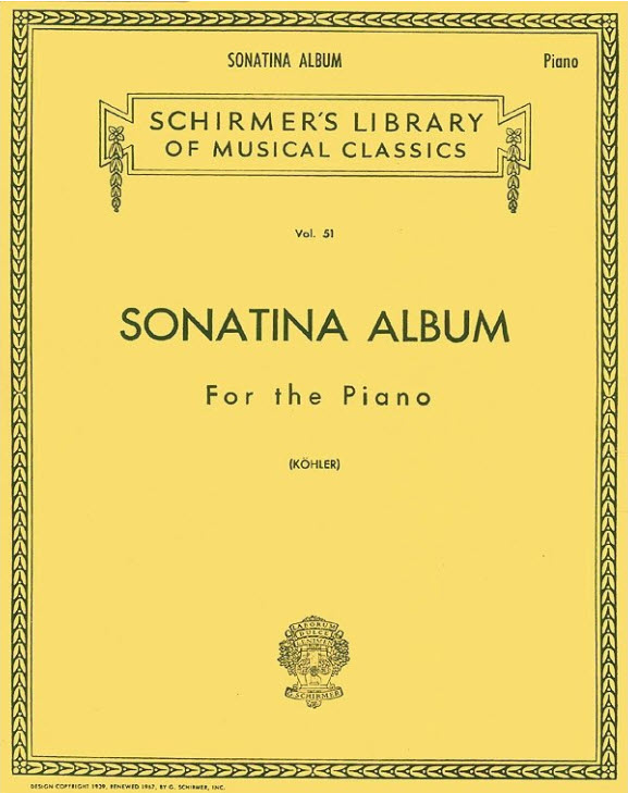 Sonatinas Schirmer book