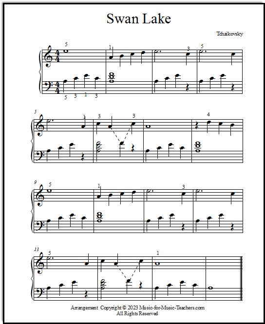 easy classical piano sheet music